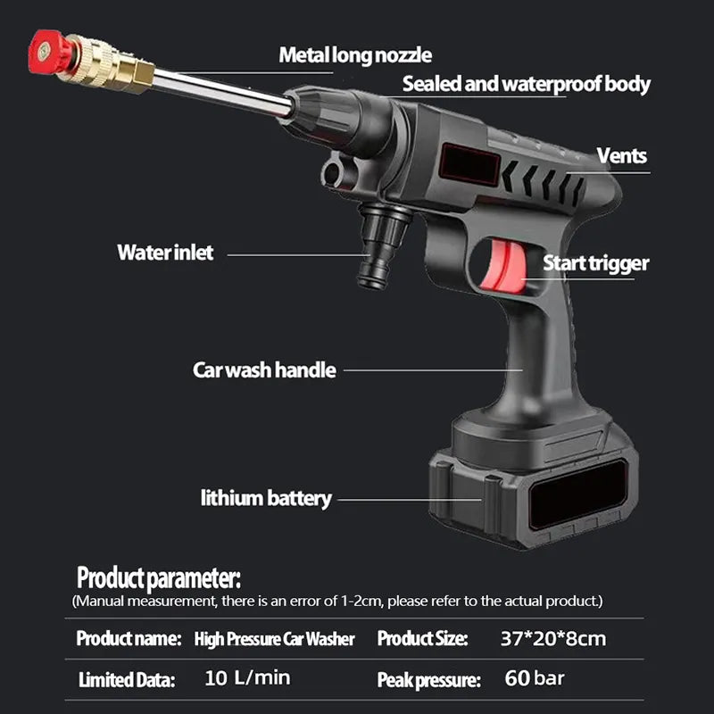 High Pressure Water CLEANING GUN