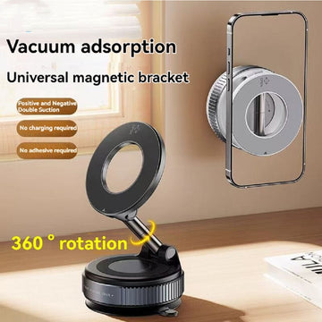 Magnetic Phone Holder With Vacuum Suction