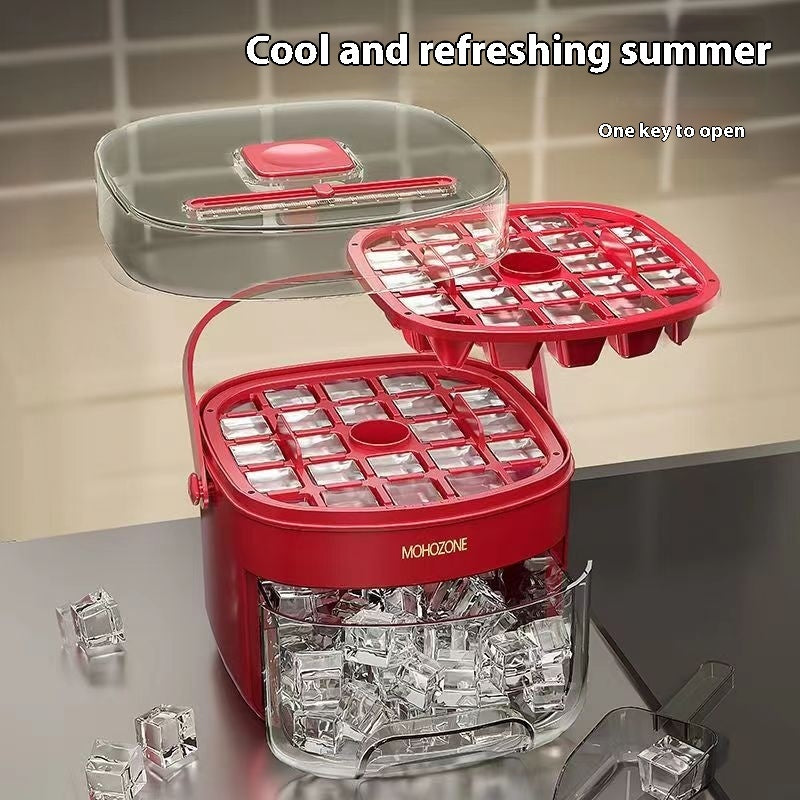 Portable Ice Tray Large Capacity Ice Bucket